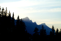 The Three Sisters, Canmore, Alberta, Canada.