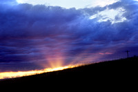 Sunset on the edge of Cheyenne, Wyo.