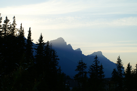 The Three Sisters, Canmore, Alberta, Canada.